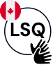 Icon of Langue des signes québécoise Identifier "LSQ" with Canada Flag